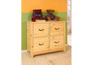 Kinder Kommode in Kiefer massivholz unbearbeitet  Cross
