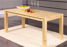 Tisch 160 in Kiefer massivholz unbearbeitet Marco