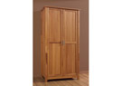 Kleiderschrank in Kernbuche massivholz gewachst 2D